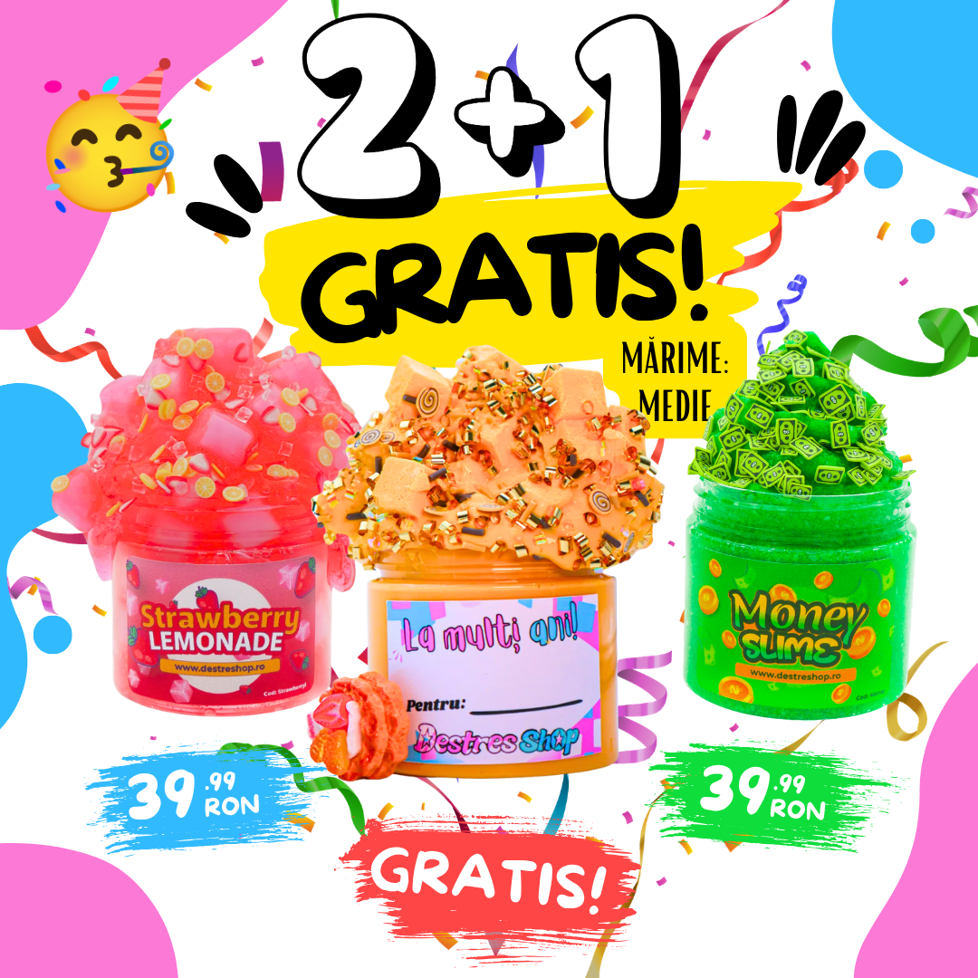 2+1 GRATIS — SLIMES ANIVERSARE MEDII