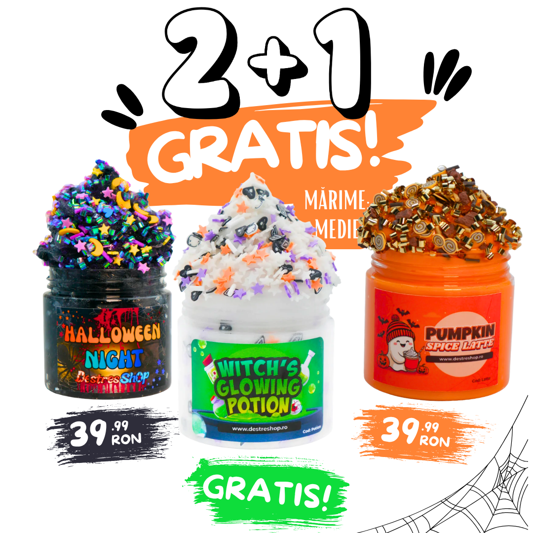 2+1 GRATIS — SLIMES HALLOWEEN MEDII